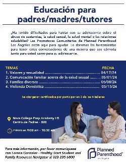 parent workshops spanish